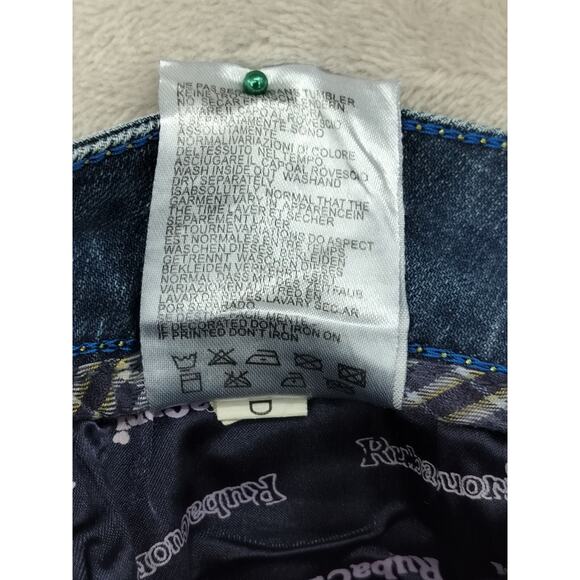 Ruba Cuori Faded Women's Jeans Size S Pistol leg Denim light Blue - Picture 9 of 11